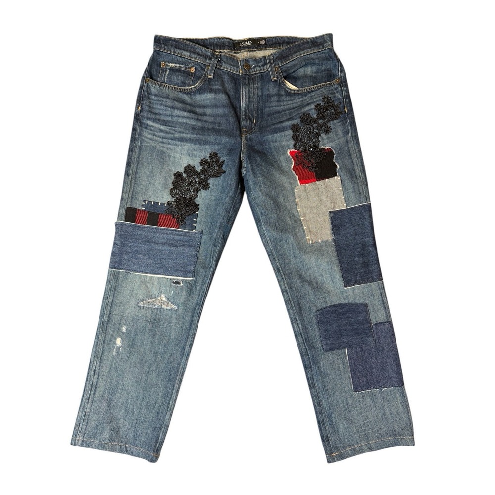 Ralph Lauren Blue Patchwork Jeans